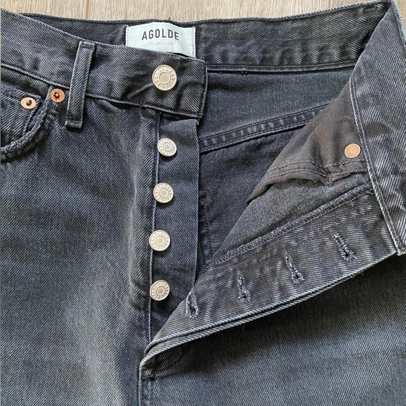 NWOT Agolde | Distressed 90's Pinch Waist Straight - Picture 3 of 6